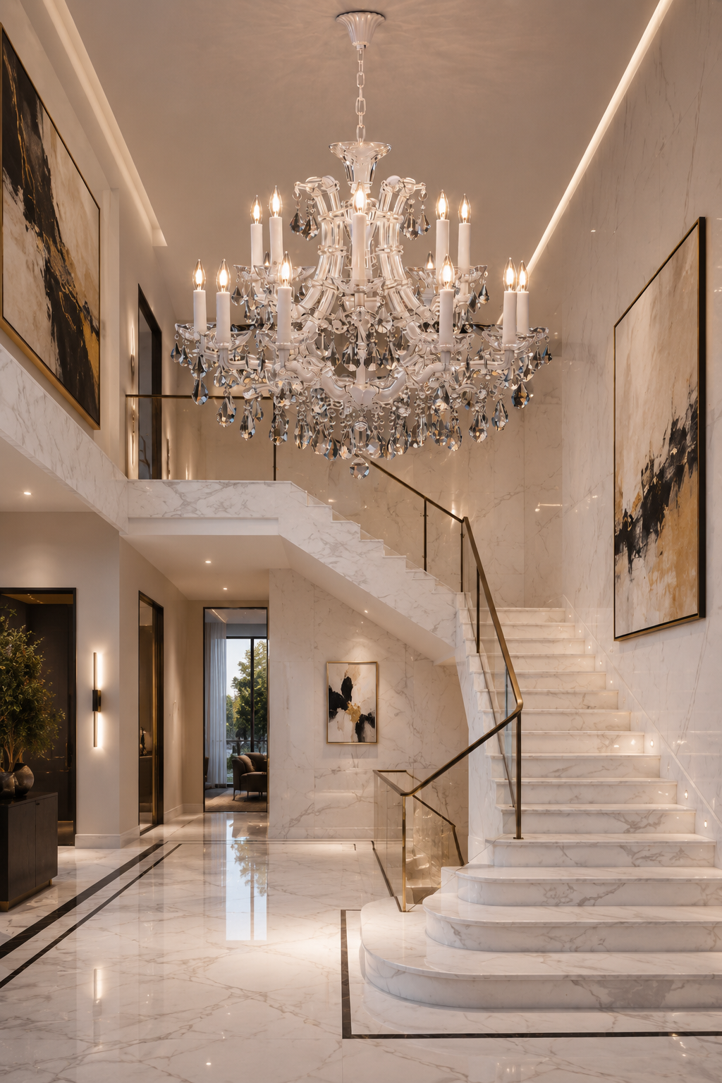 Maria Theresa 16-Light Arctic White with Satin Silver Asfour Crystal Chandelier for Dining Room