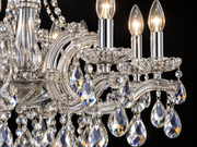 Maria Theresa Asfour Crystal Chandelier – 8-Light Swedish Cut Dining Room Light
