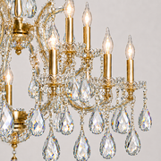 Maria Theresa Asfour Crystal Chandelier – 19-Light Swedish Cut Dining Room & Entryway Light