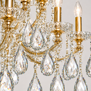 Maria Theresa Asfour Crystal Chandelier – 19-Light Swedish Cut Dining Room & Entryway Light