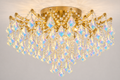 Maria Teresa 8-Light Asfour Crystal Flush Chandelier for Living Room