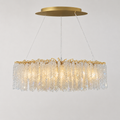 Snowfall Oval Branch 10-Light Asfour Crystal Chandelier for Dining Room