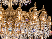 Luxor Asfour Crystal Chandelier – 12-Light 24K Oxidized Gold Dining Room & Entryway Light